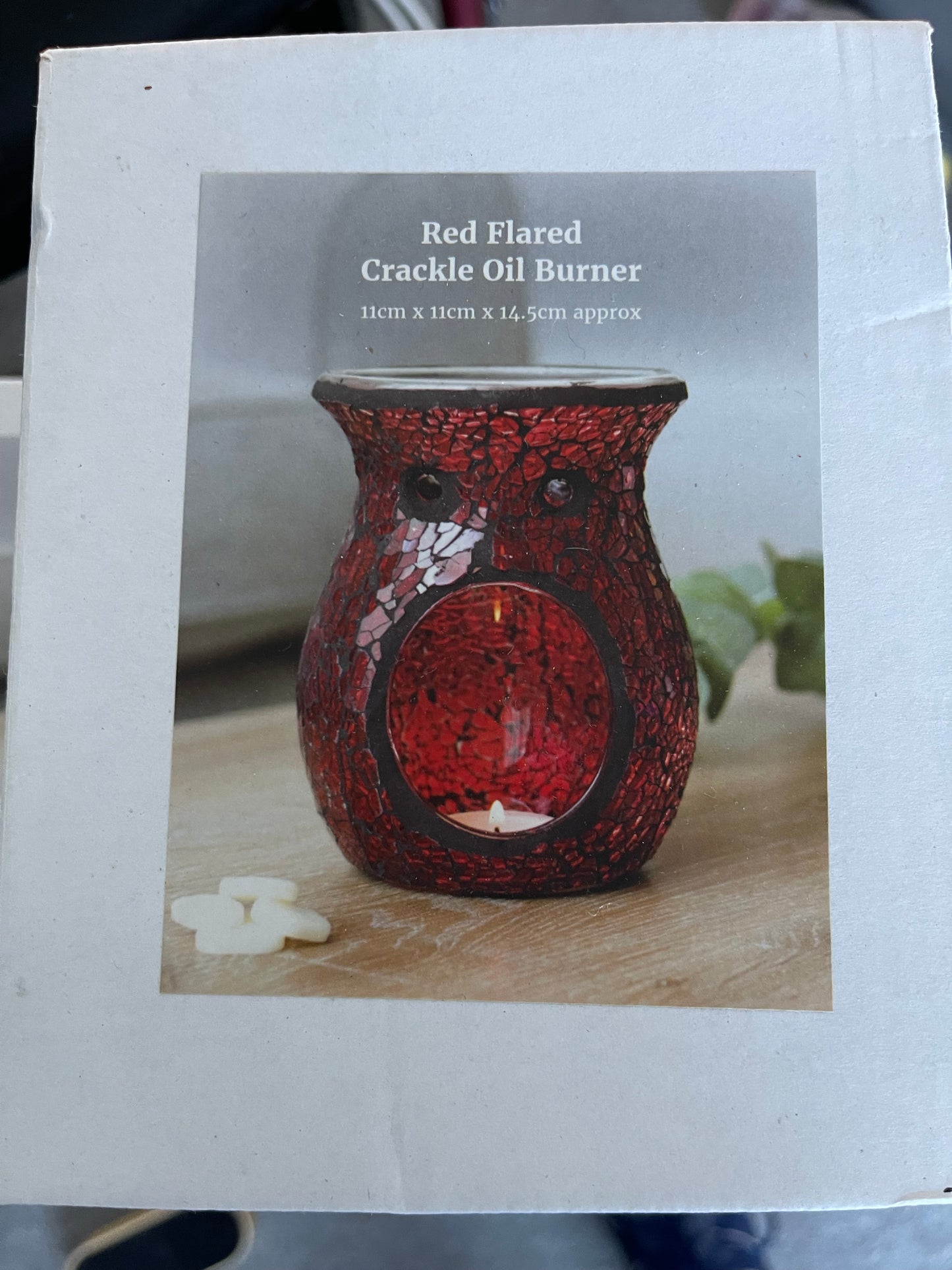 Crackle glass wax melt/ oil burners