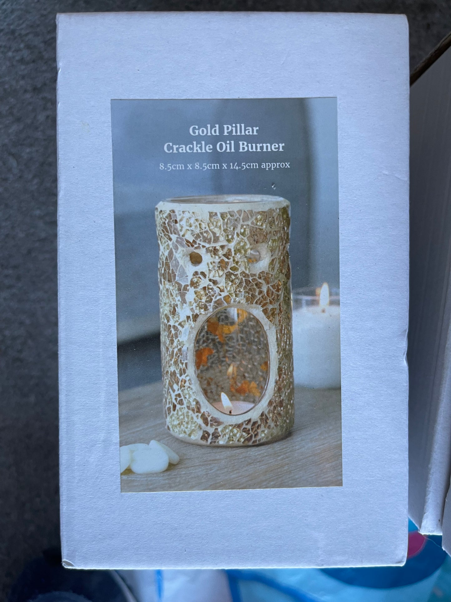 Crackle glass wax melt/ oil burners