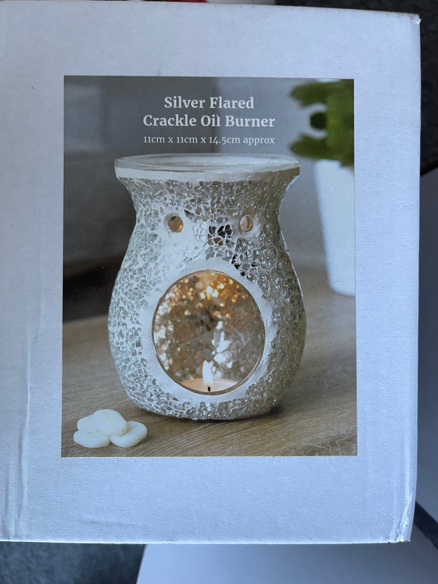 Crackle glass wax melt/ oil burners